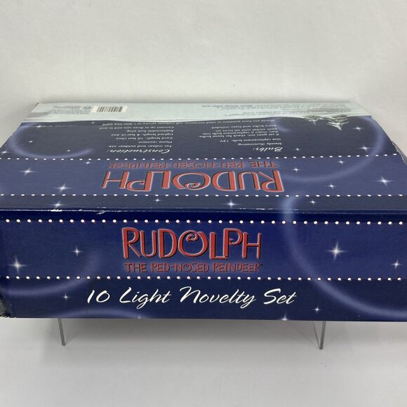 2002 Rudolph The Red Nosed Reindeer Christmas 10 String Light Covers Novelty Set - Picture 2 of 9